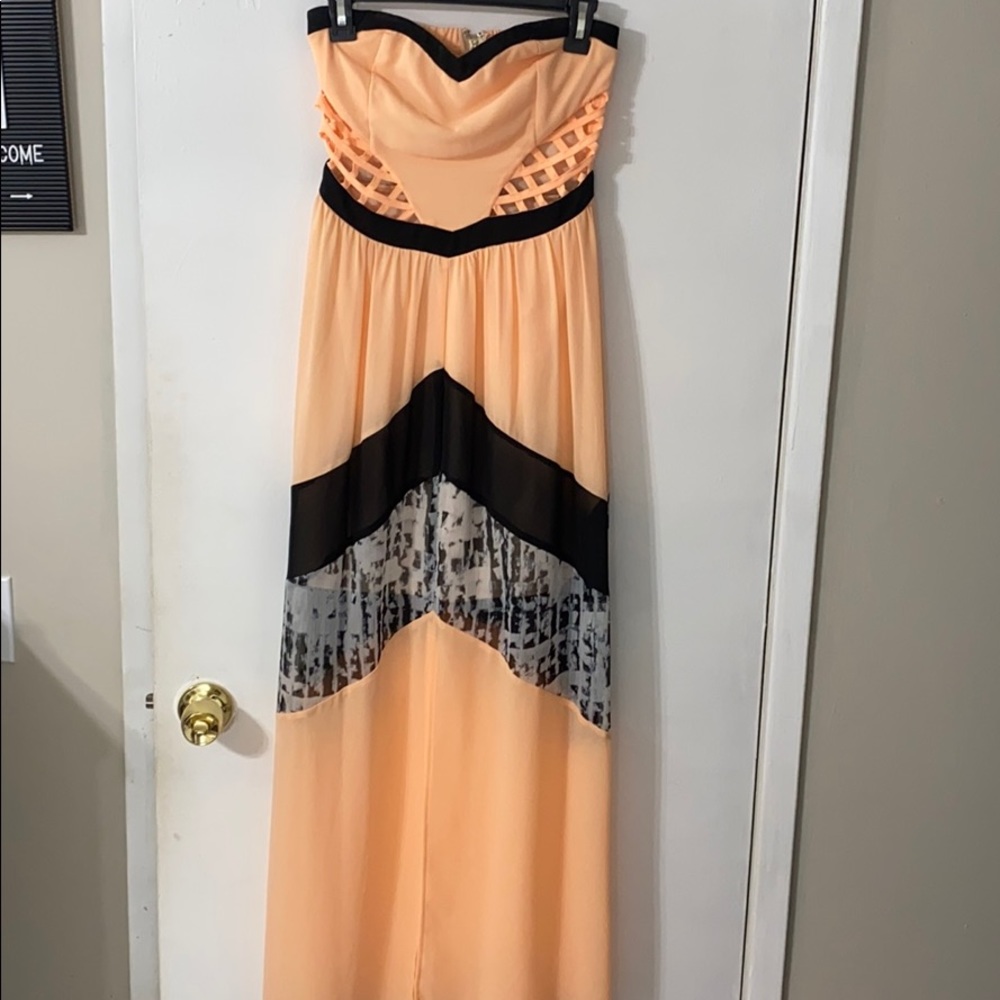 Peach dress